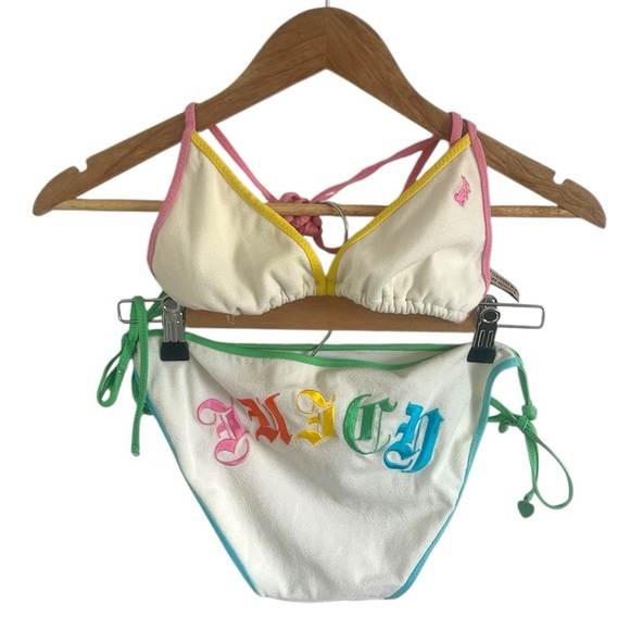 Juicy Couture Other - Y2K Vintage Juicy Couture Terry Cloth Rainbow Jumpsuit, size small